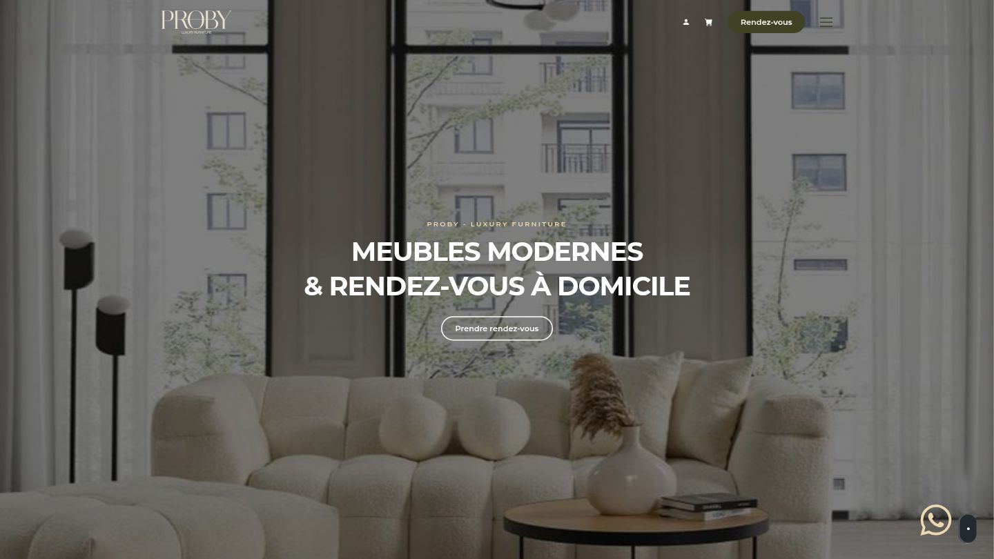 Startpagina van Proby Interior